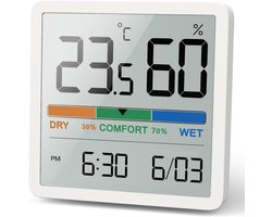 Professioneel Hygrometer - Thermometer - Digitaal Thermometer - Luchtvochtigheidsmeter - Thermometer Binnen - Draagbaar - Hoge precisie - Hoogwaardige kwaliteit - zeer voor Tuin /Tuininrichting