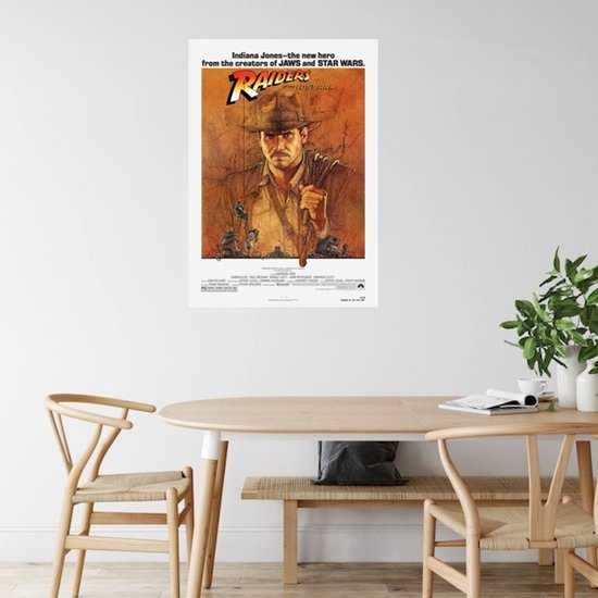 Poster - Indiana Jones, The Raiders of the Lost Ark, Originele Filmposter, Premium Print, Professioneel Fotopapier