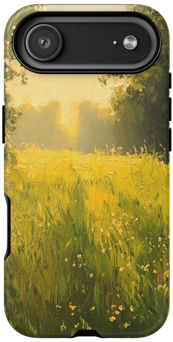 Zonnige Weide met Wilde Bloemen – Telefoonhoesje Geschikt voor iPhone 17 Air