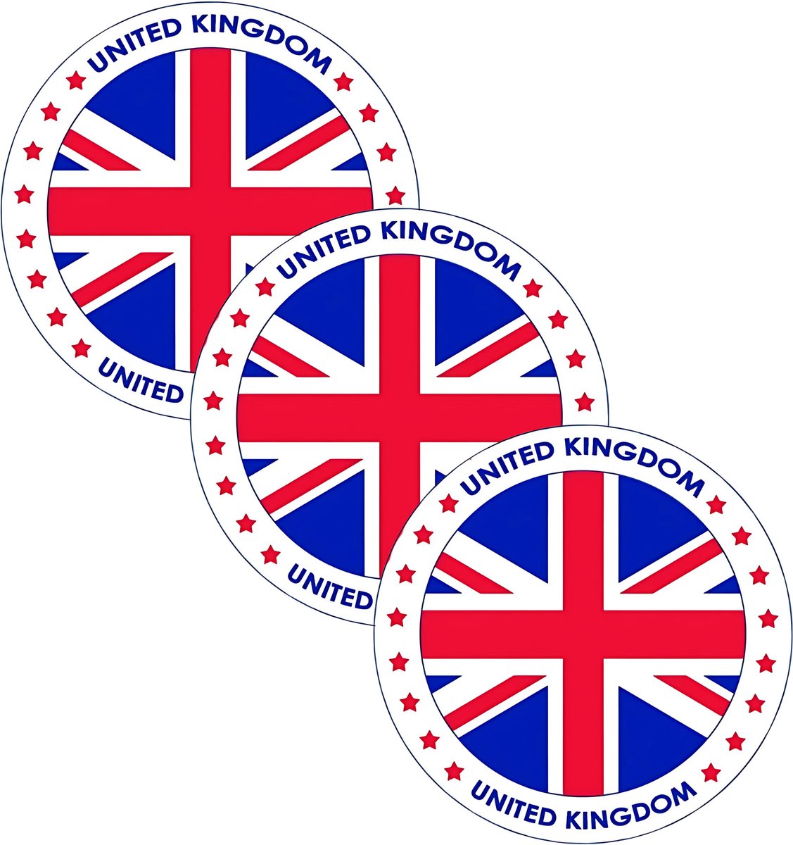 Bierviltjes Engeland - 75x stuks - landenthema - versiering - onderzetter