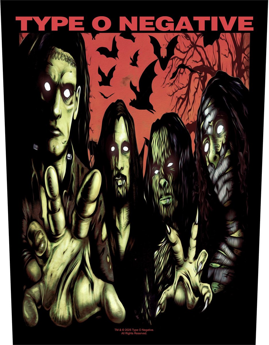 Type O Negative Halloween Unisex Embleem - meerkleurig - Standard