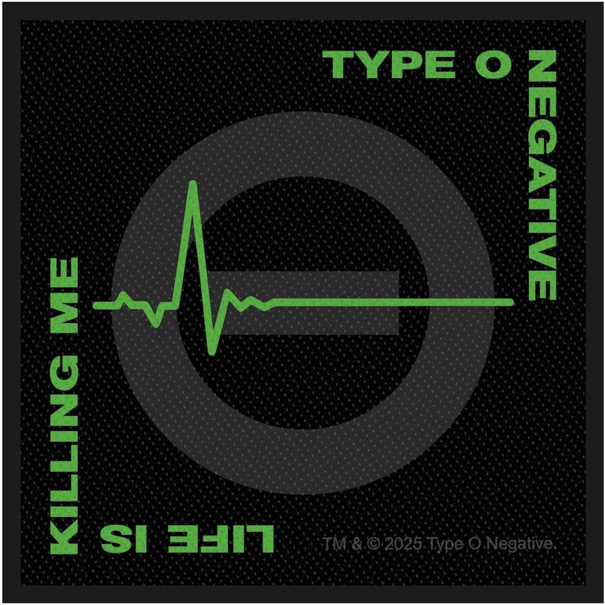 Type O Negative Life Is Killing Me Unisex Patch - meerkleurig - Standard