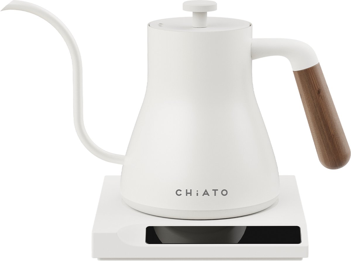 CHiATO flowPLAY Gooseneck Elektrische waterkoker, 0,6 l - Wit