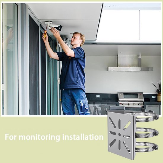 Verticale masthouder voor IP-camera's - Universeel voor CCTV-camera's van Merkloos — afbeelding 5