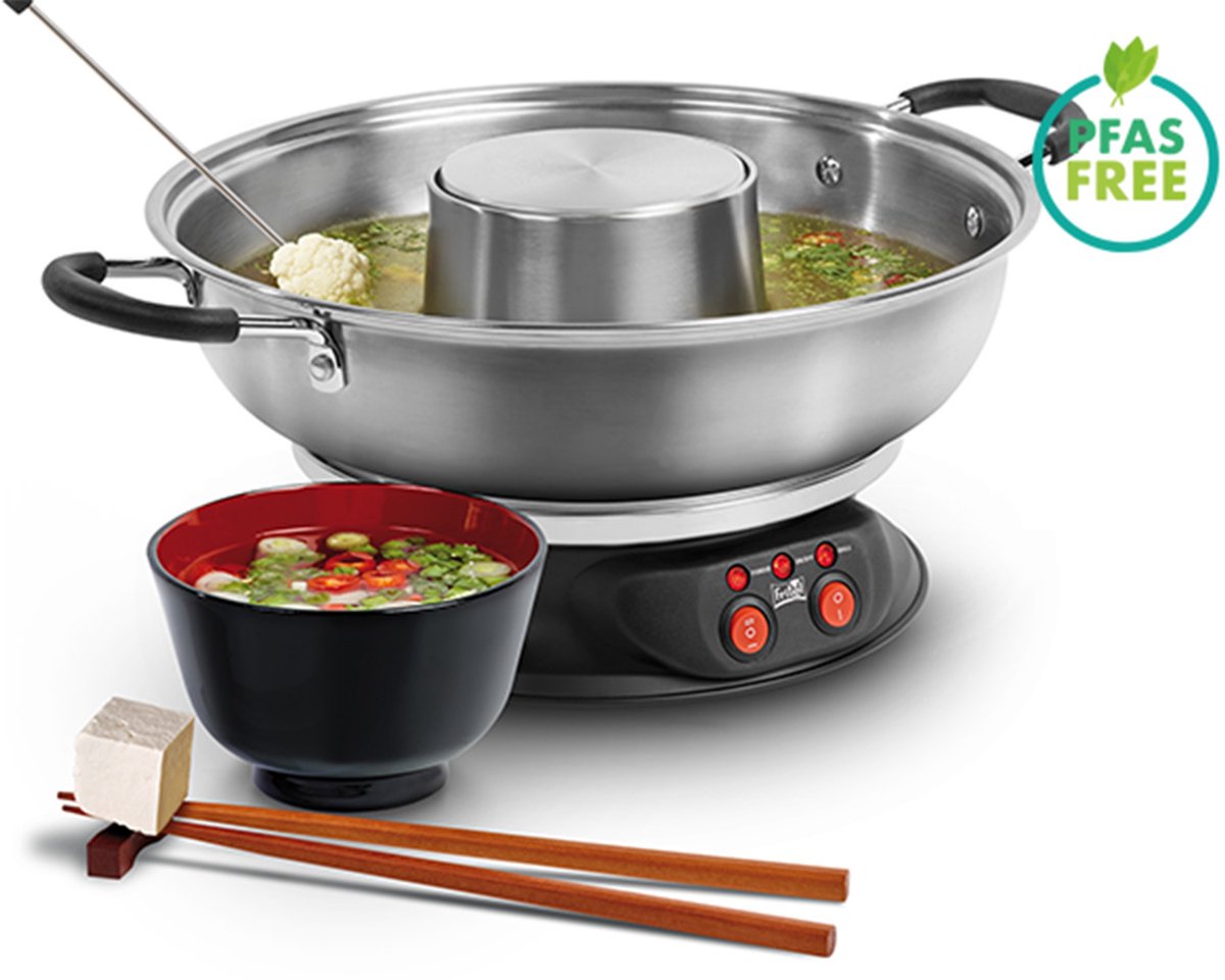 Fritel FG 2970 - Elektrische Fonduepan - 6 Fonduevorkjes