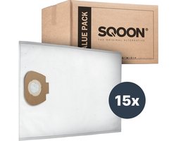 SQOON® Stofzuigerzakken Geschikt voor Nilfisk Alto / WAP / KEW AERO 20/25 Makita VC2010 / VC2512 / VC3011 - 15 Stuks