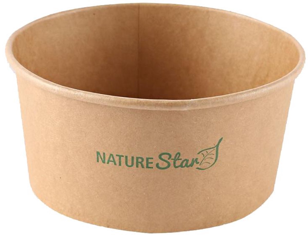 NATURE Star saladeschalen Caesar bruin 1000ml, 50 stuks