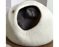 Kattenmand Catcave wit - Kattenhuis - Kattengrot - SnoozyCave