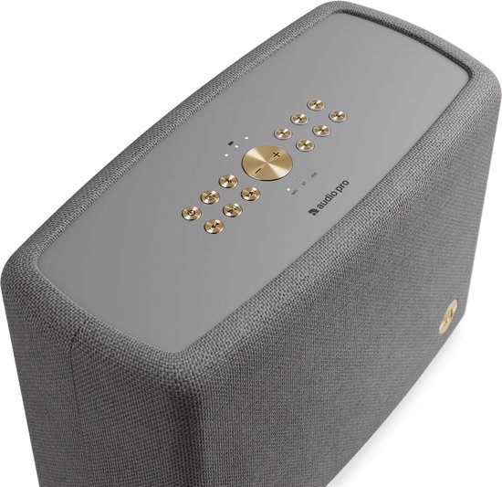 Audio Pro A15 W Draagbare Smart Multiroom Actieve Luidspreker - Audio Pro Multiroom (Linkplay) - Ruimtecorrectie - Waterbestendig IPX2 - Grijs van Merkloos — afbeelding 3