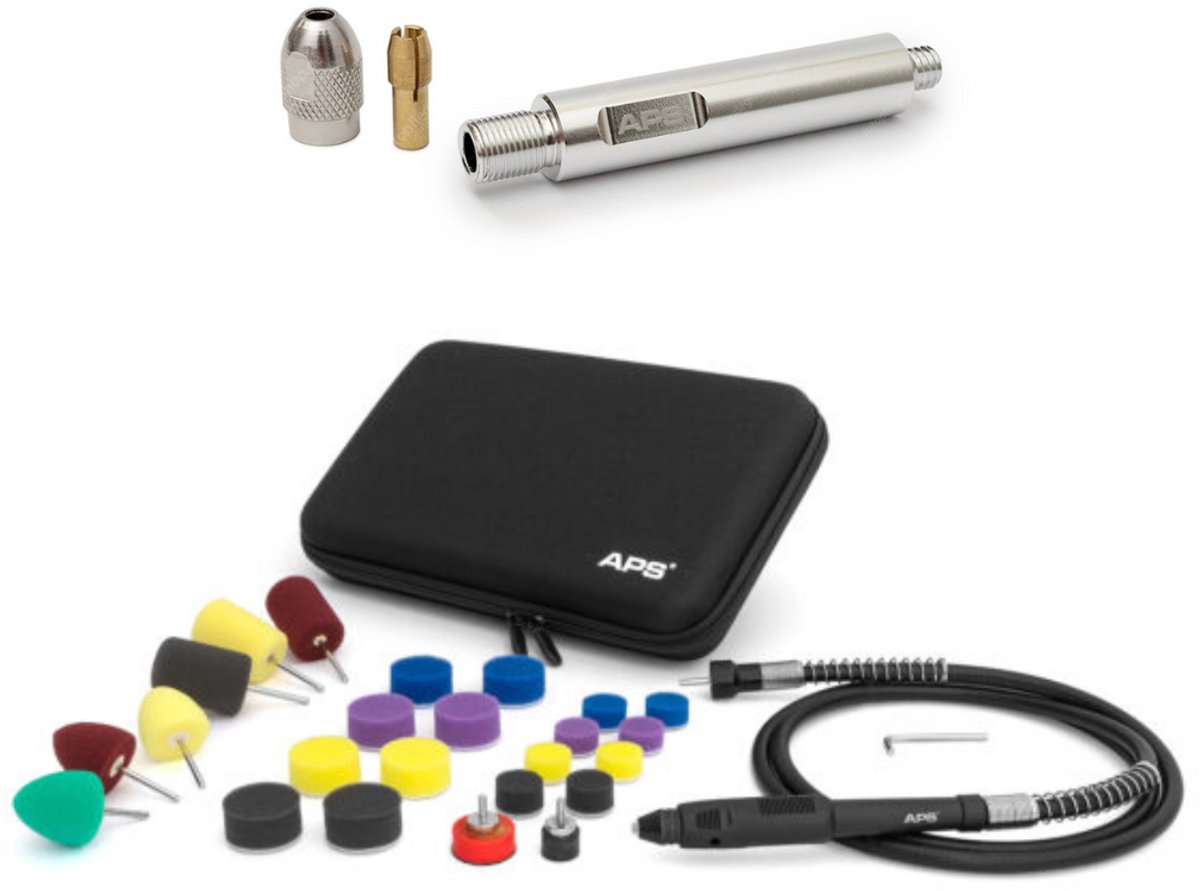 APS - Pro Nano X-Polisher Polishing Kit V² + LVA50 50mm Koppeling Voor Liquid Elements A1000 / ChemicalWorkz Mini Evo