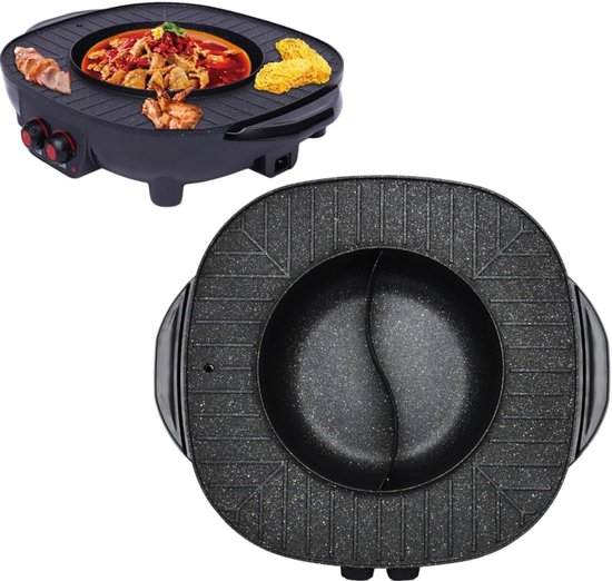 Tristar PZ-9131 Elektrische Kookpot en Koreaanse Grill Set - Hot pot en