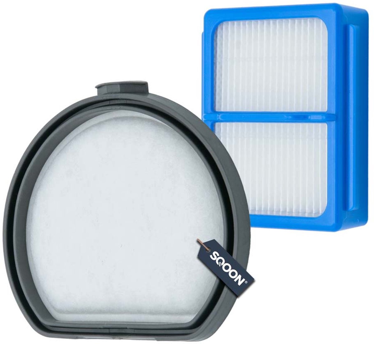 SQOON® Stofzuigerfilters Geschikt voor AEG QX9 Series – ASKQX9 – Vervangt 9009230922 – Set van 2
