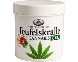 Duivelsklauw Cannabis Gel - 250 ml - Kalmeert en Ontspant - verlicht ontstekingsprocessen en verzacht spier- en gewrichtspijn - verhoogt de bloedtoevoer - Hof - PH