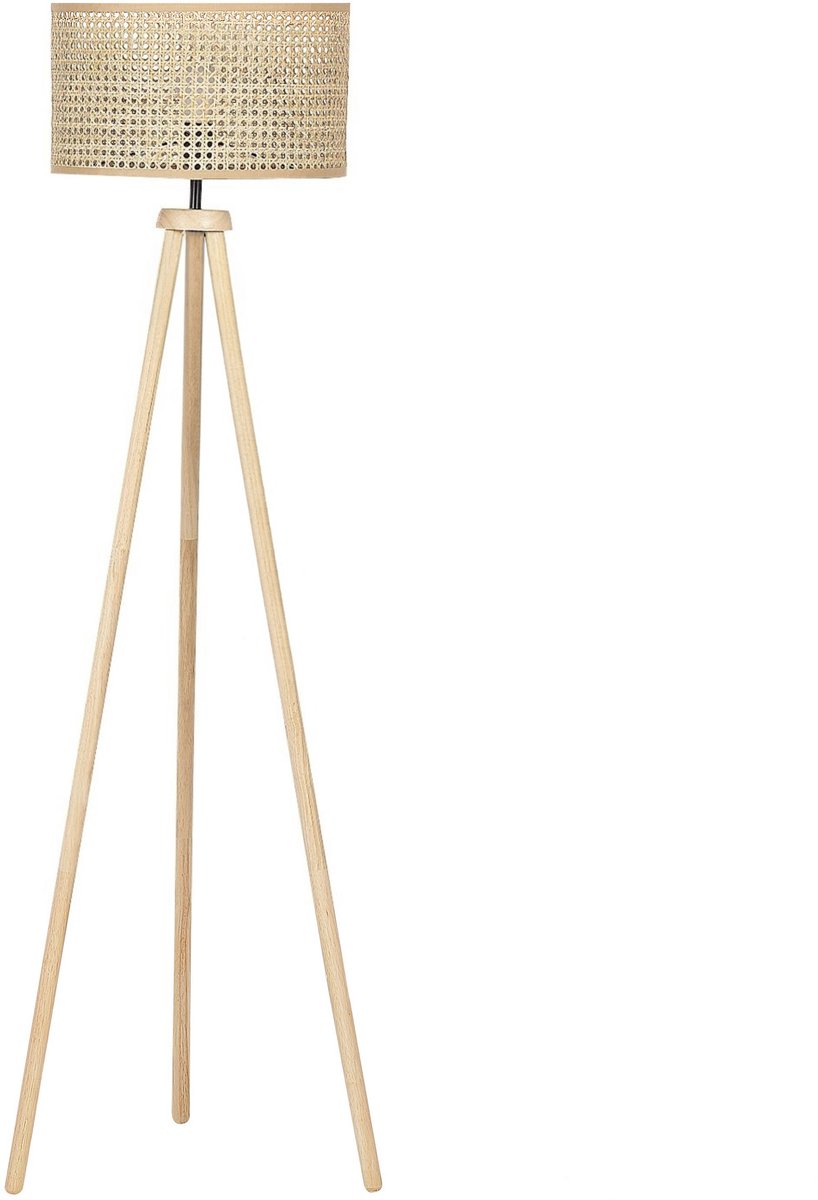PENTON - Staande lamp - Natuurlijk - Rotan