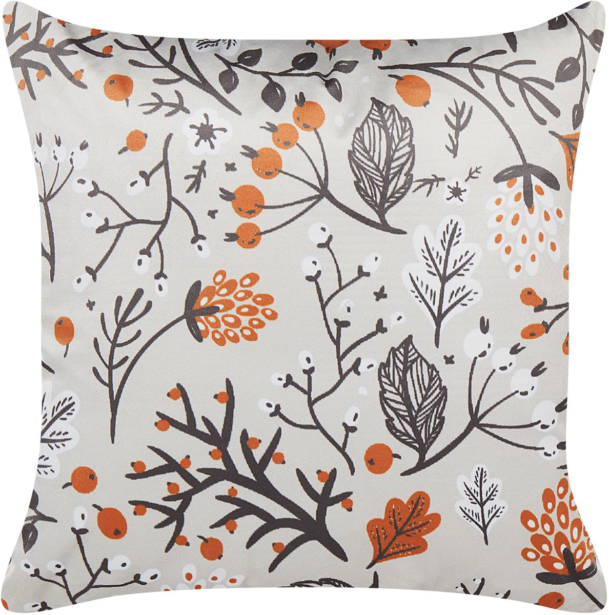 Beliani MONTBRETIA - Sierkussen - Gebroken wit - 45 x 45 cm - Fluweel Meerkleurig