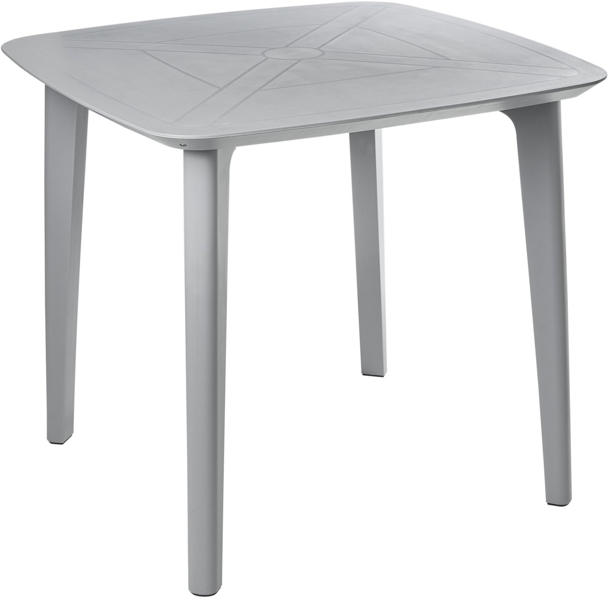 SORICO - Tuintafel - Lichtgrijs - Synthetisch materiaal