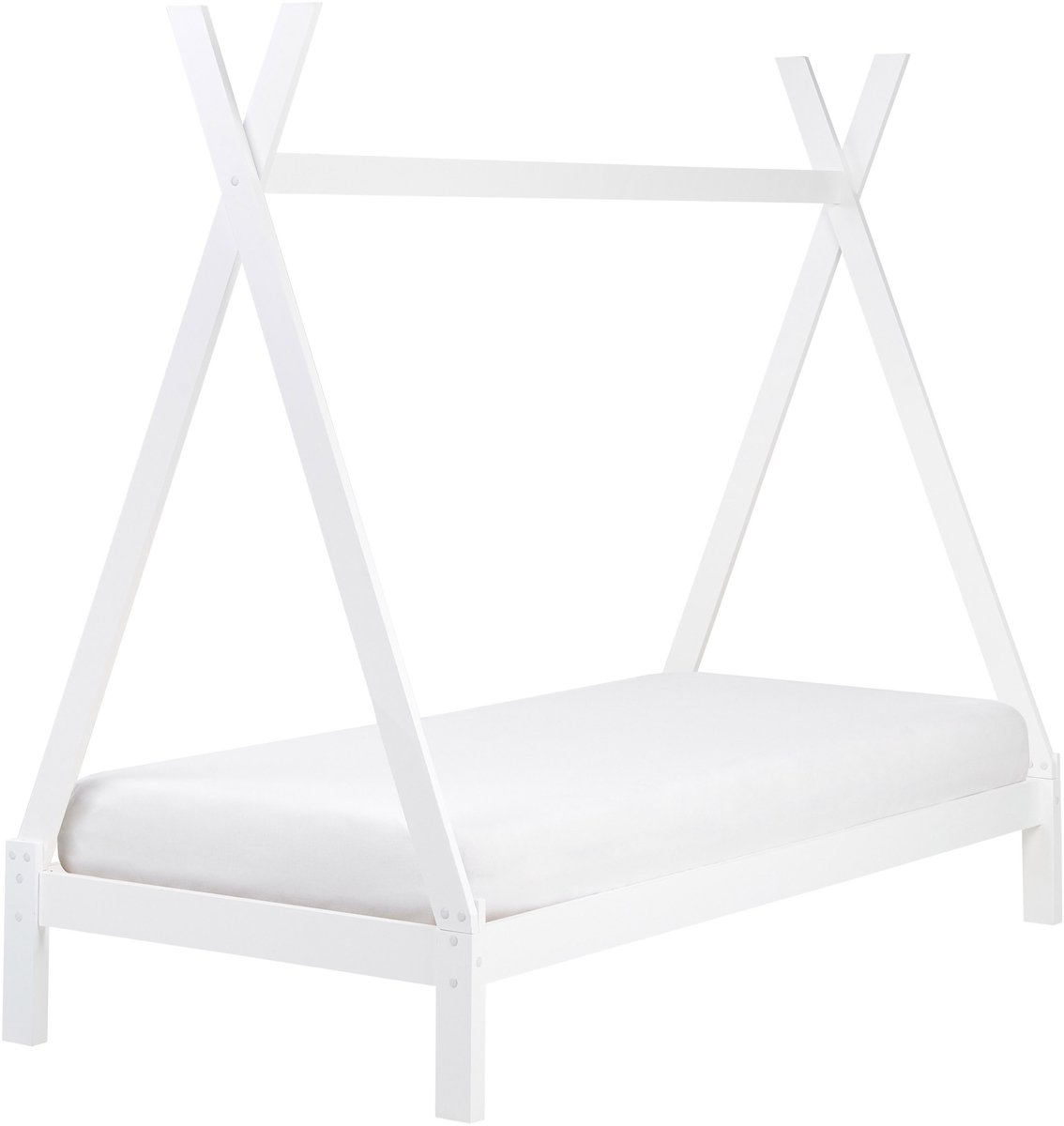 DEVAY - Kinderbed - Wit - 90 x 200 cm - Grenenhout