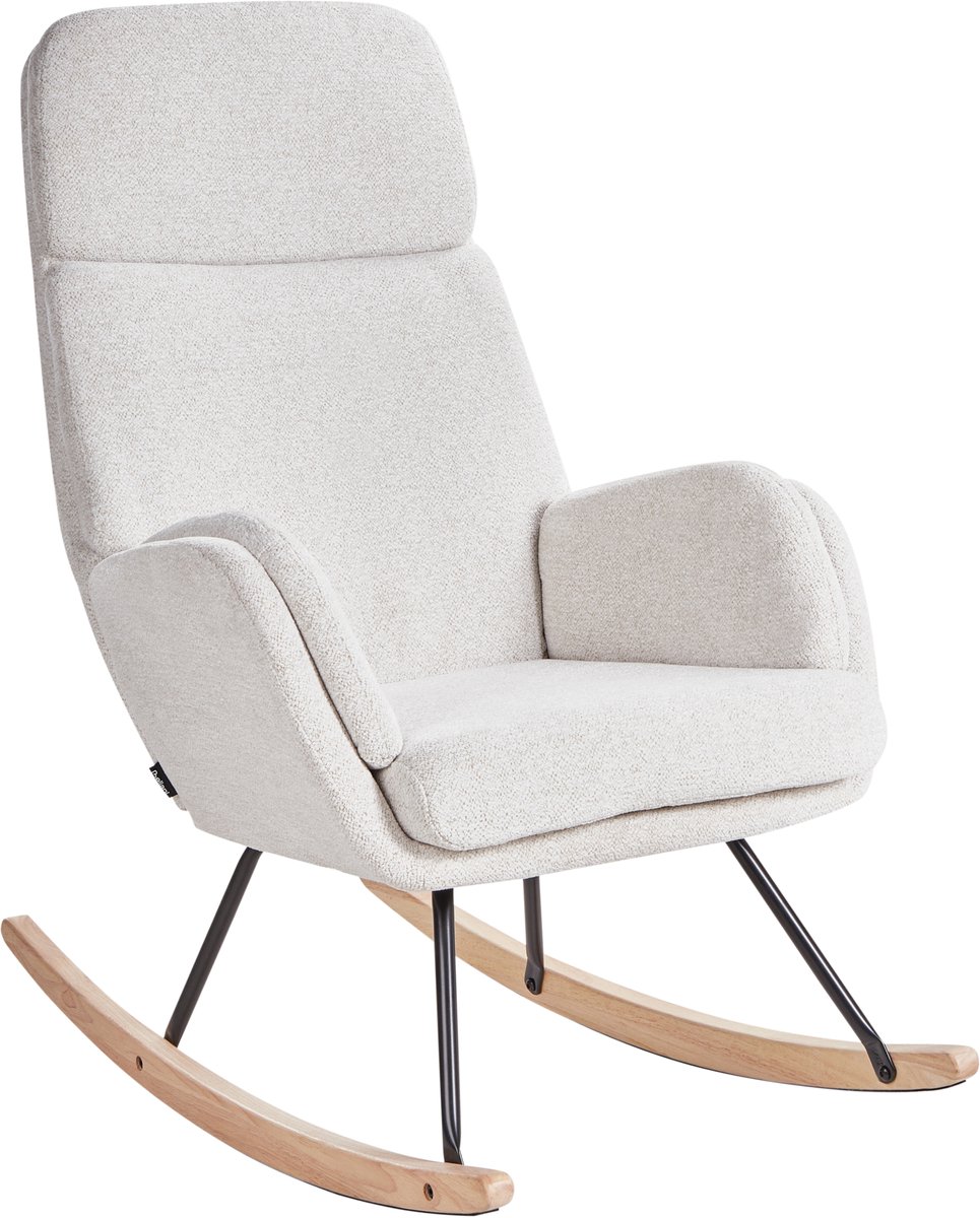 KVELIA - Schommelstoel - Wit - Polyester