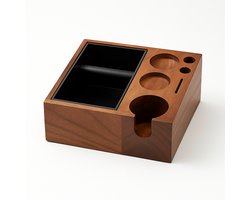Adore Maison Barista Knockbox / Tamper Station – Organizer voor Espresso Tamper, Verdeler, Schoonmaakborstel en Accessoires - Inclusief knockbox