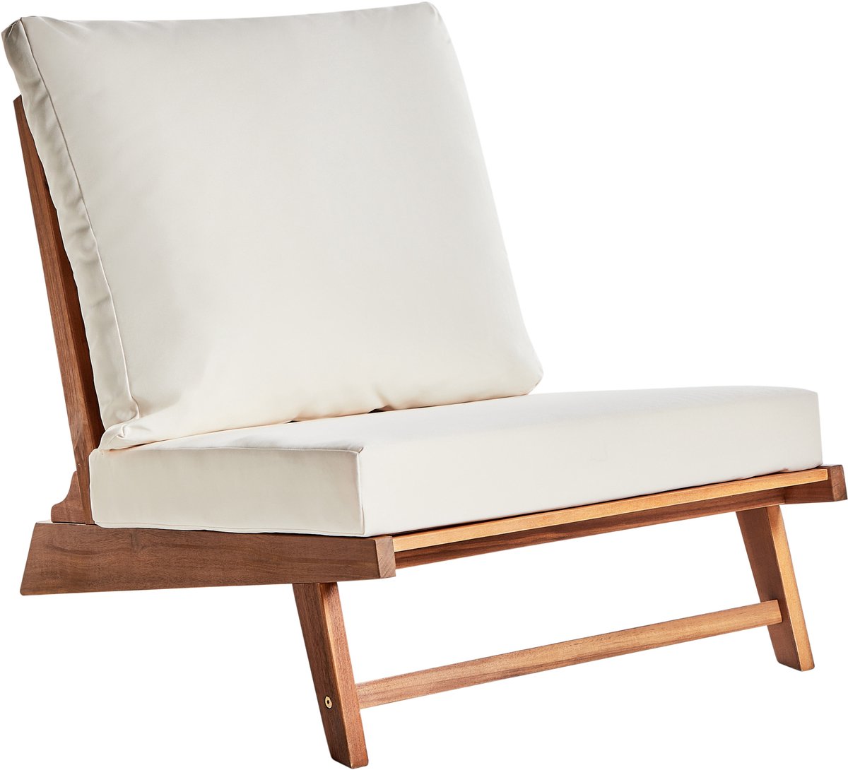 BELIANI MICCIANO - Tuinstoel - Gebroken wit - Acaciahout