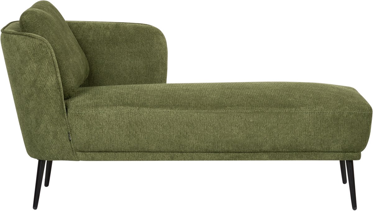 Beliani ARTHEZE - Chaise longue - Donkergroen - Linkszijdig - Polyester