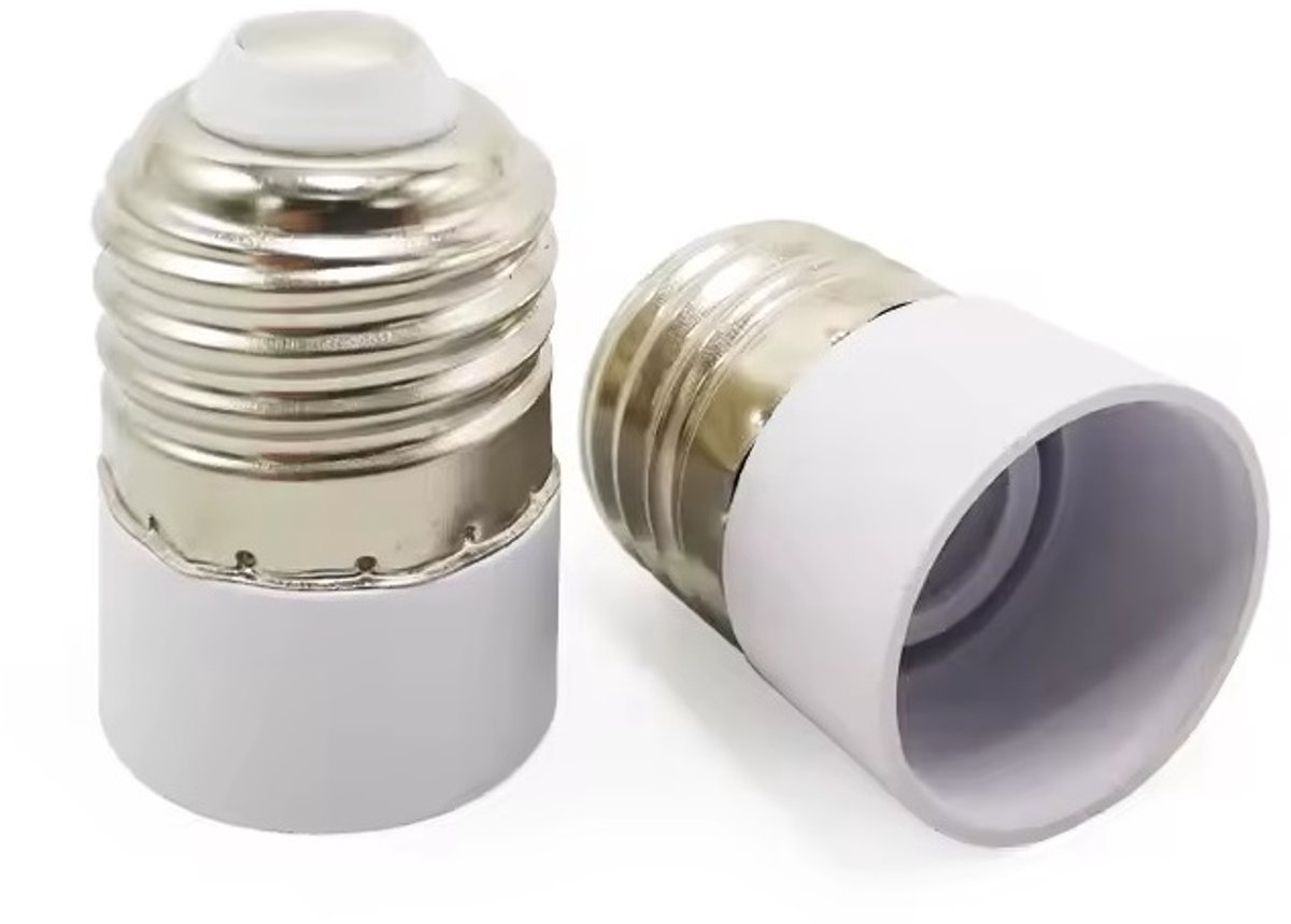 Verloopfitting E27 naar E14 - 2 Stuks