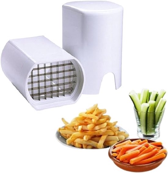 Frietsnijder, aardappelsnijder, multifunctionele frietsnijder 25/49 gaten, aardappelsnijder van massief roestvrij staal voor friet, komkommer en aardappelen