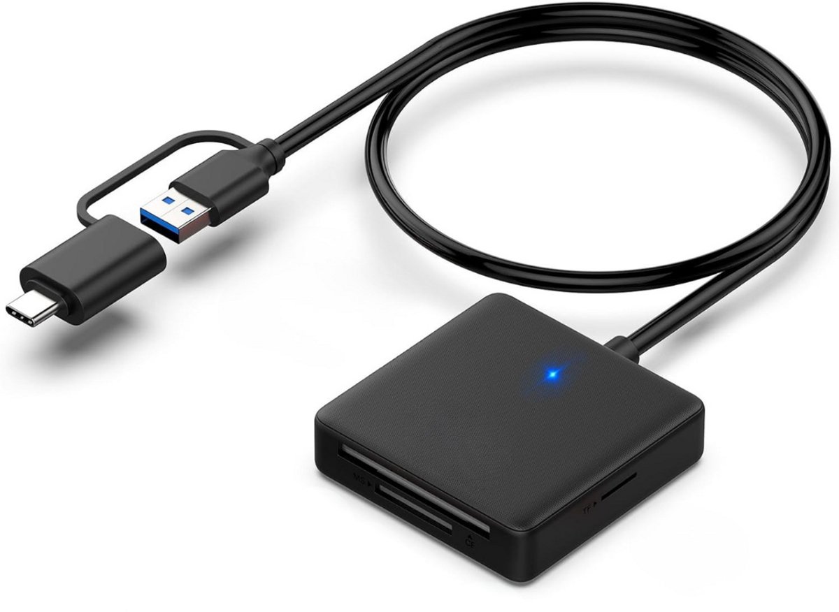 Goodivery® - SD Kaart Lezer - 4-In-1 USB USB-C Naar SD Micro SD MS CF-Kaartlezeradapter