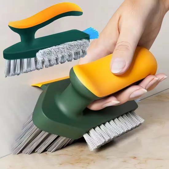 Lot De 4 Brosses De Nettoyage Rainurées Pour Fenêtres + Brosse Coins - Nettoyage Joints Portes, Cadres & Espaces Étroits Kit Brosses Ménage