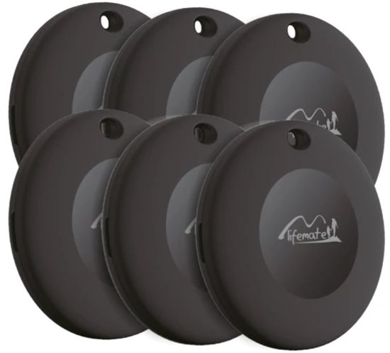 Lifemate - Life Tag - Apple Find My / Zoek Mijn tracker - Sleutelvinder - Air - Bluetooth tracker - 6 Pack