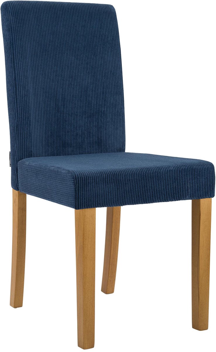 CLP Ina Eetkamerstoel - klassiek - met rugleuning - hout - corduroy - ribstof - antiek lic