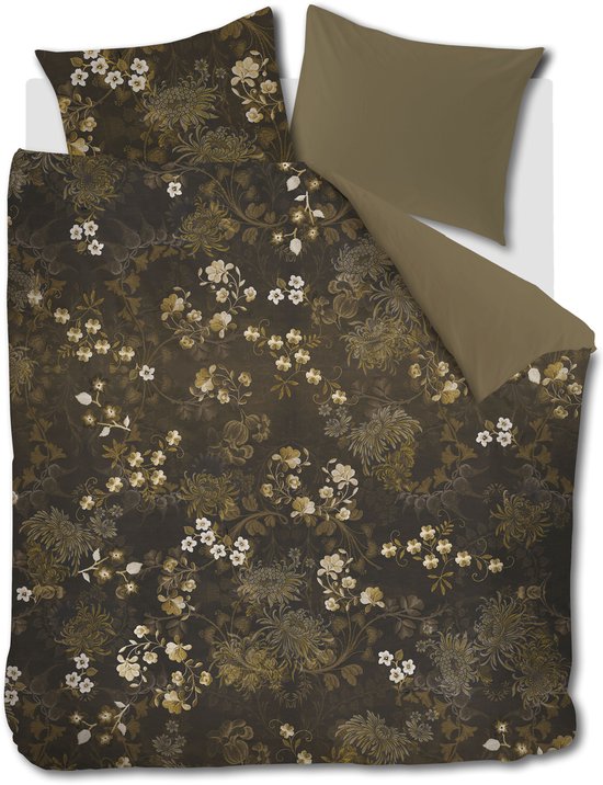 Beddinghouse Darcy dekbedovertrek - Lits-Jumeaux - 240 x 200/220 cm - Olive Green