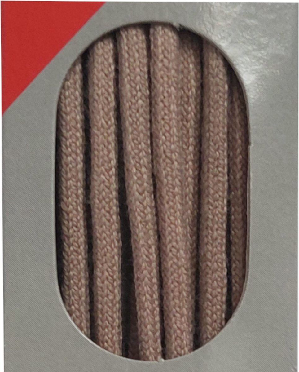 Bob Veter - Beige - Dun Rond - Lengte 75 cm - Dikte 2 mm - Schoenveter
