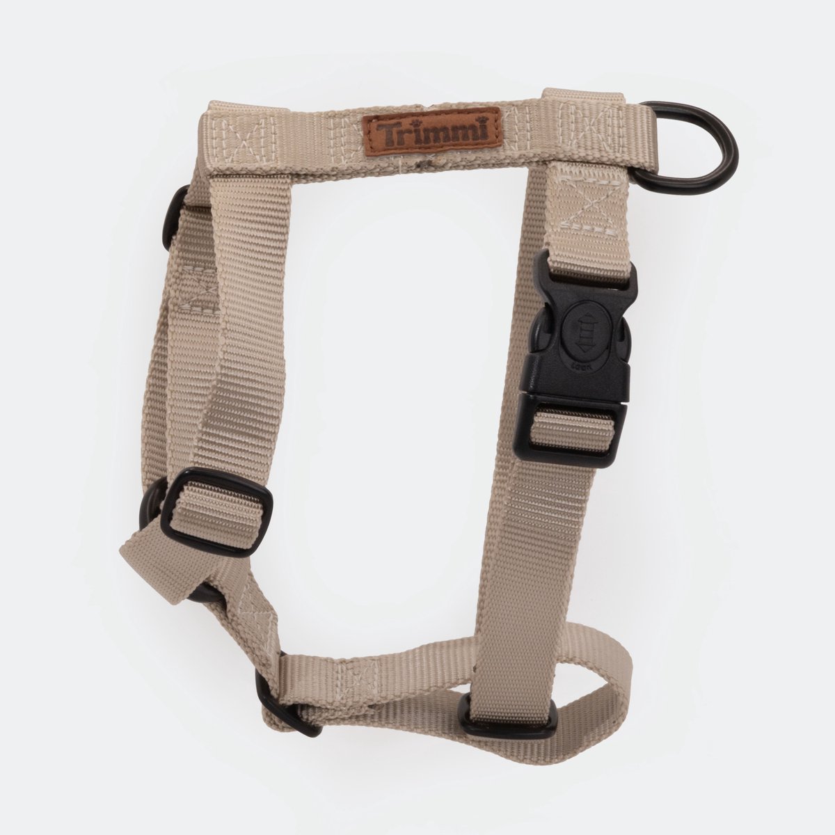 Nylon tuigje zand - maat M - hondentuig - honden riem - hondentuigje hond medium - honden harnas - honden tuigje - hondenhalsband met naam - hond - halsbanden, riemen & tuigen -Trimmi