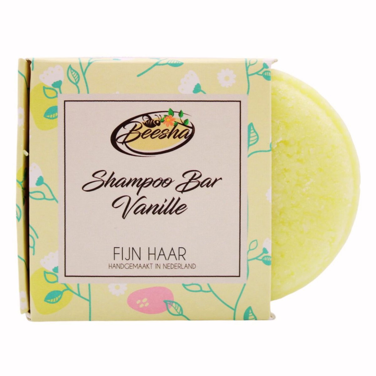 Beesha - Shampoo Bar Vanille - Vegan - Sulfaatvrij - Parabeenvrij - CG Proof