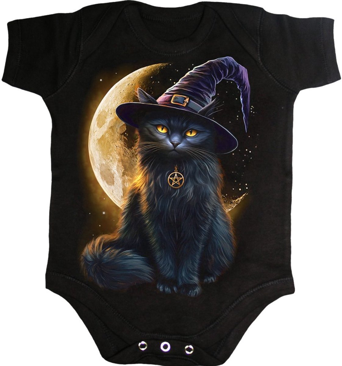 Spiral Familiar Magic - Baby Grows Body - zwart - XS