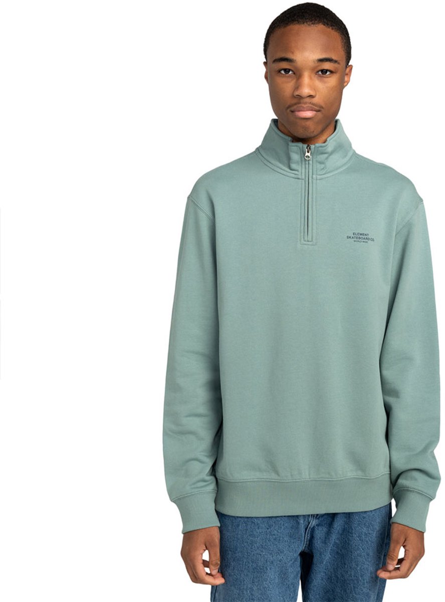 Element Skateboard Sweatshirt Met Halve Rits S Man Trellis