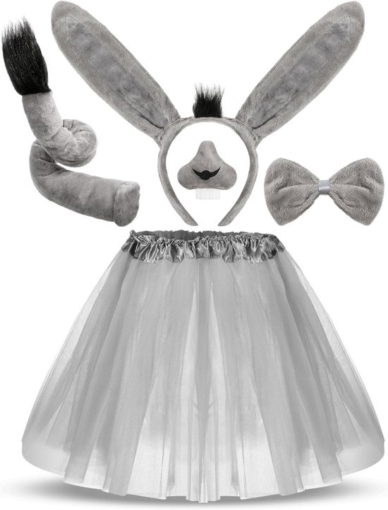 AOOWU Zeemeerminkostuum voor Kinderen, Prinses Zeemeerminjurkset met Accessoires, Kleine Zeemeermin Prinsessenkostuums Verkleedkleding voor 3-9 Jaar, Halloween, Cosplay, Carnaval(100
