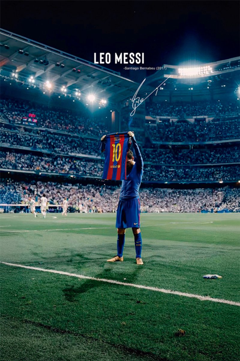 Affiche Foot Encadrée – Duo De Légendes Messi Et Ronaldinho – Déco Murale