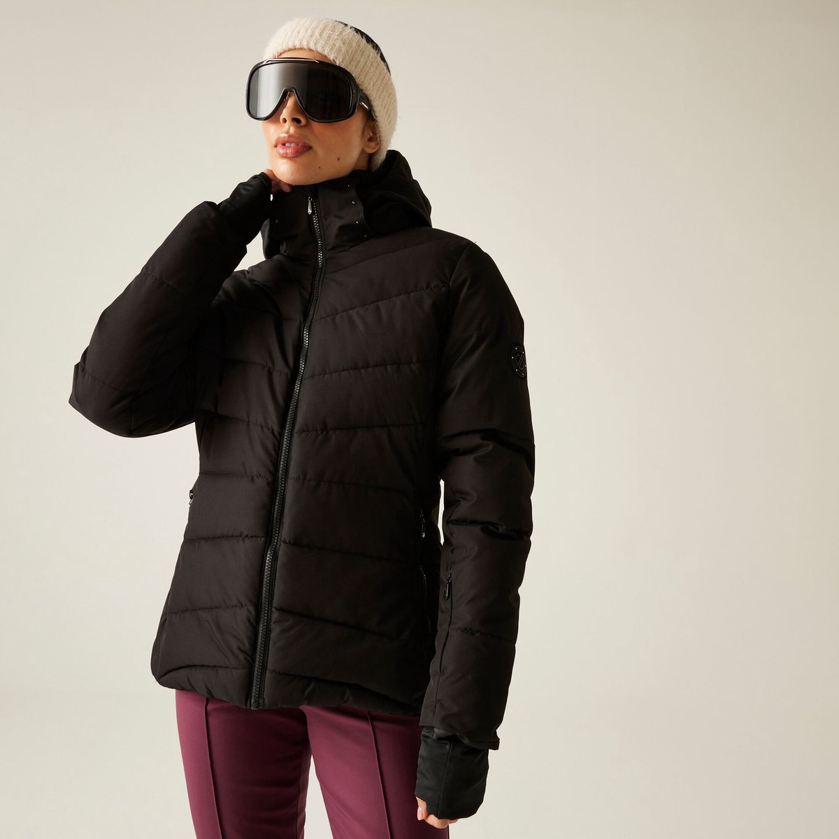 Glacial waterdichte isolerende gewatteerde ski-jas voor dames