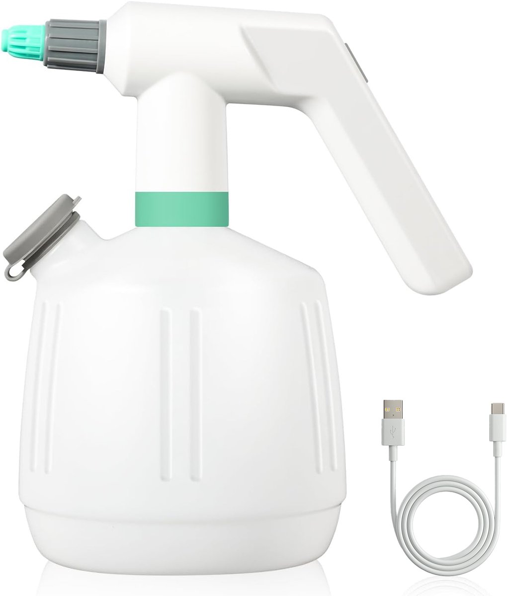 Uten JKW-PS04 Elektrische Drukspuit - 2 liter - voor bewatering, onkruidbestrijding, schoonmaken en auto detailing - Incl. USB-C laadkabel