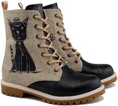 Bottines GOBY Nerdy Cat - Bottes pour femmes - Handgemaakt - Qualité Premium - Taille 37