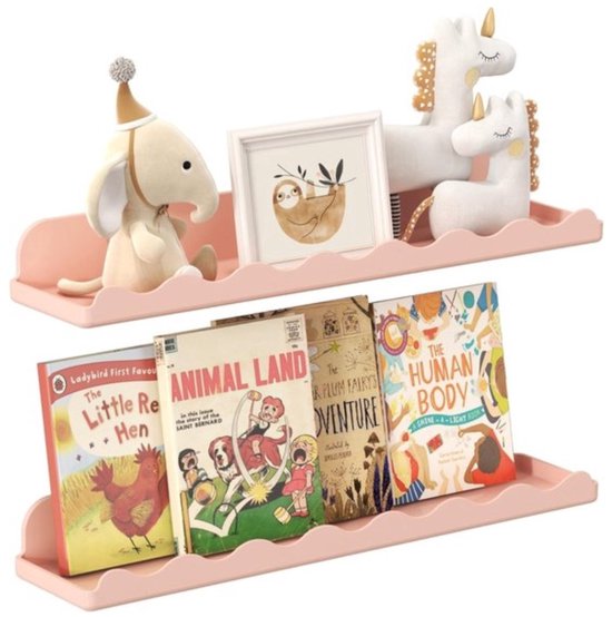 Wandplanken kinderkamer voor boeken, knuffels en decoratie | Kunst van Wandplanken kinderkamer voor boeken, knuffels en decoratie | Kunst van