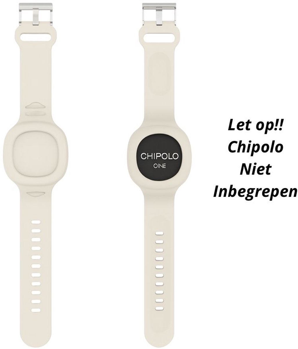 Chipolo One / One Spot Polsbandje – Siliconen – Grijs – Waterbestendig – Tracker Accessoire (Tracker niet inbegrepen)