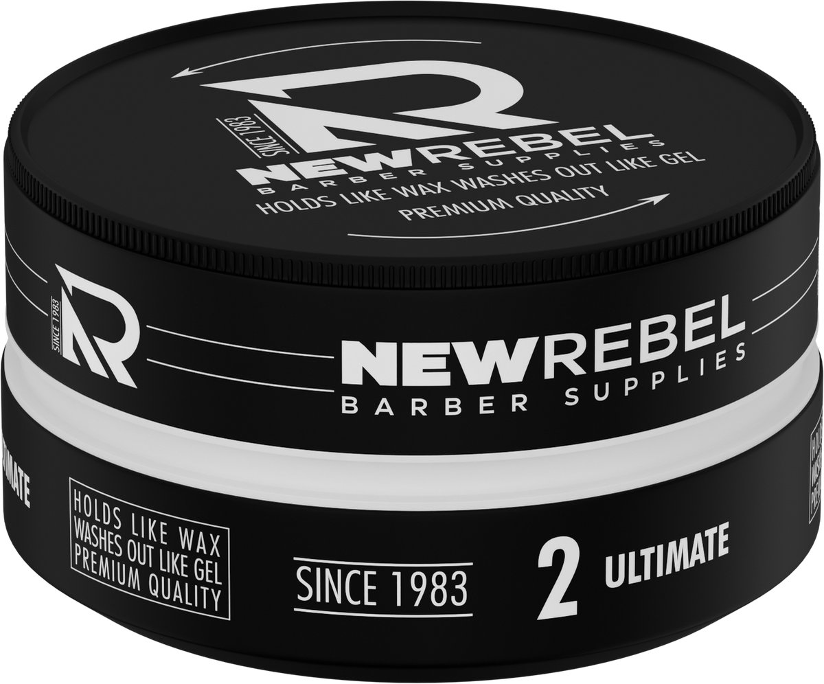 NEW REBEL Ultimate Hair Wax – Sterke Hold, Makkelijk Uitwasbaar – Premium Haarstyling Gel Wax – 150 ml