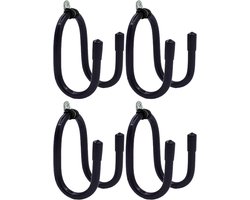 4 Stuks Stofzuigerslanghouders - Vacuümkophouder - Ophangbeugel - Standaard - Opbergrek voor Jerrycan in W-Stijl voor Winkel en Garage