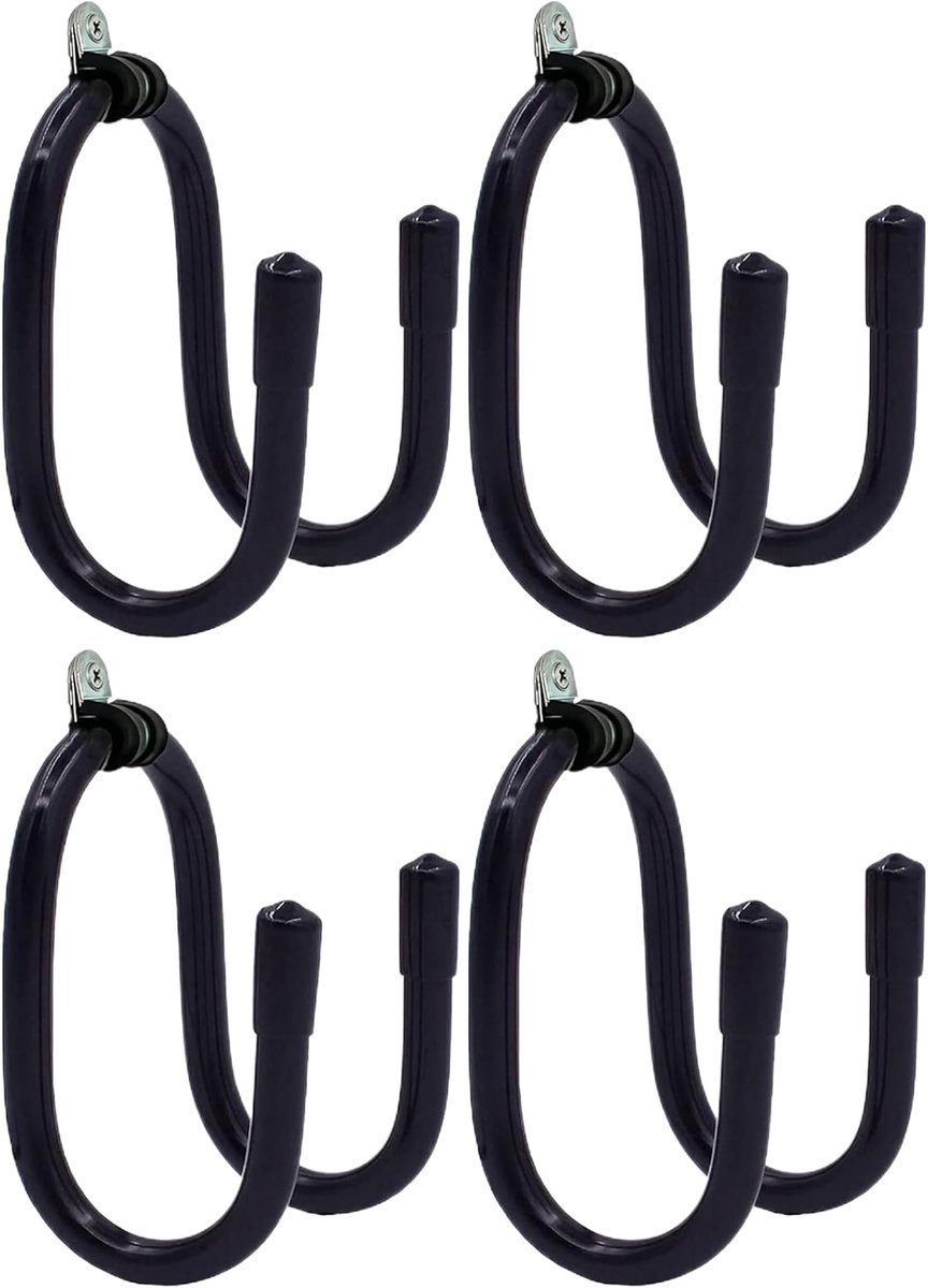 4 Stuks Stofzuigerslanghouders - Vacuümkophouder - Ophangbeugel - Standaard - Opbergrek voor Jerrycan in W-Stijl voor Winkel en Garage
