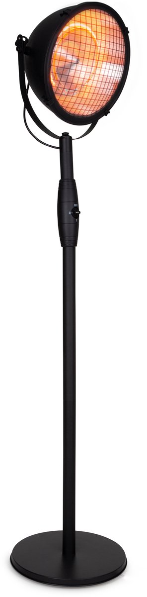 Blumfeldt Heatspot heater - Elektrische terrasverwarmer - Infrarood - 3 standen 900 / 1500 / 2100W - Staand - IP54