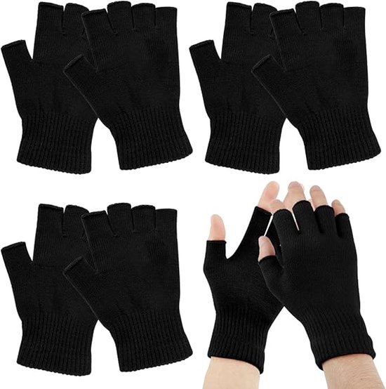 LaGloss® Vingerloze Pluche Handschoenen - Winter Warm en Modieus