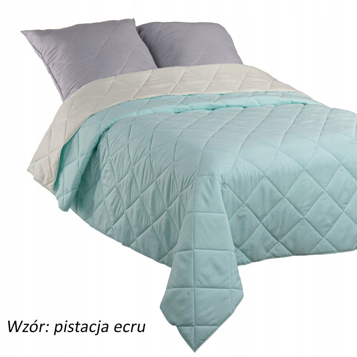 Watten Dubbelzijdige Sprei Pistache & Ecru 180x200 cm
